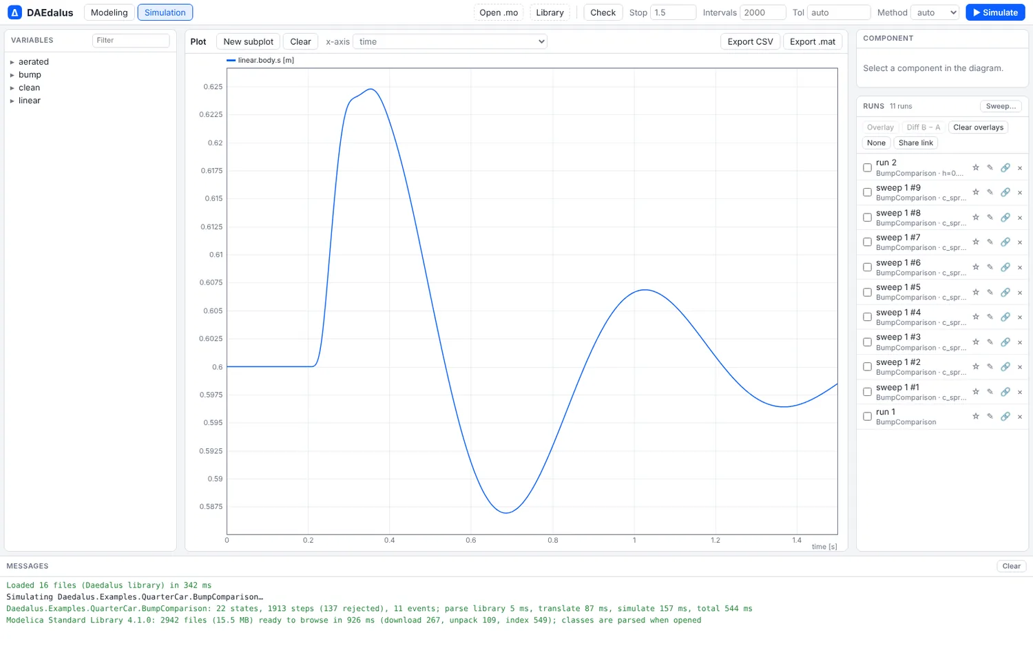 A model opened from a share link